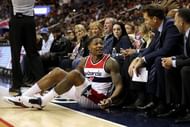 Bradley Beal with Los Angeles Lakers coach Luke Walton